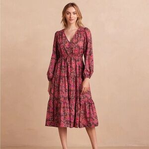 NWT! Summersalt Midi Dress in Country Poplin